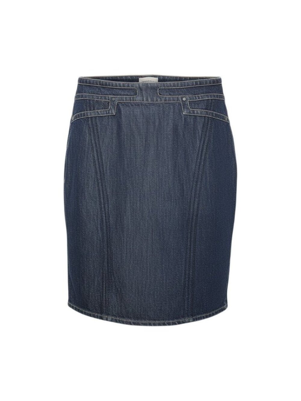 Gucci Tom Ford Era Denim Skirt Knee-Length Indigo Cotton 42